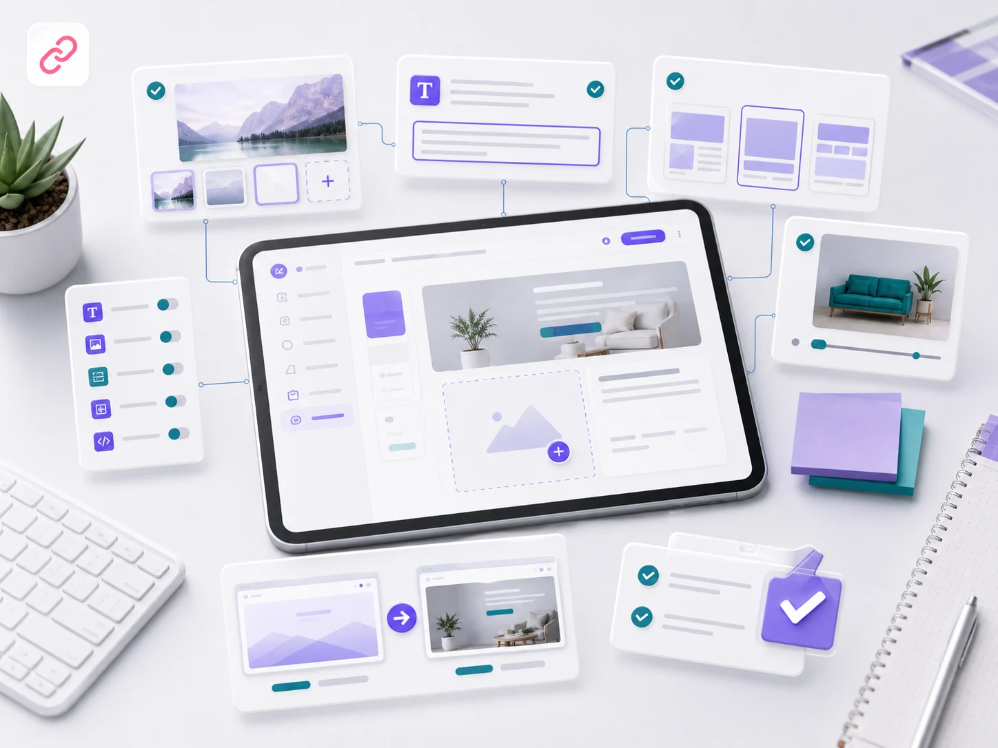 Website content and page edit workspace