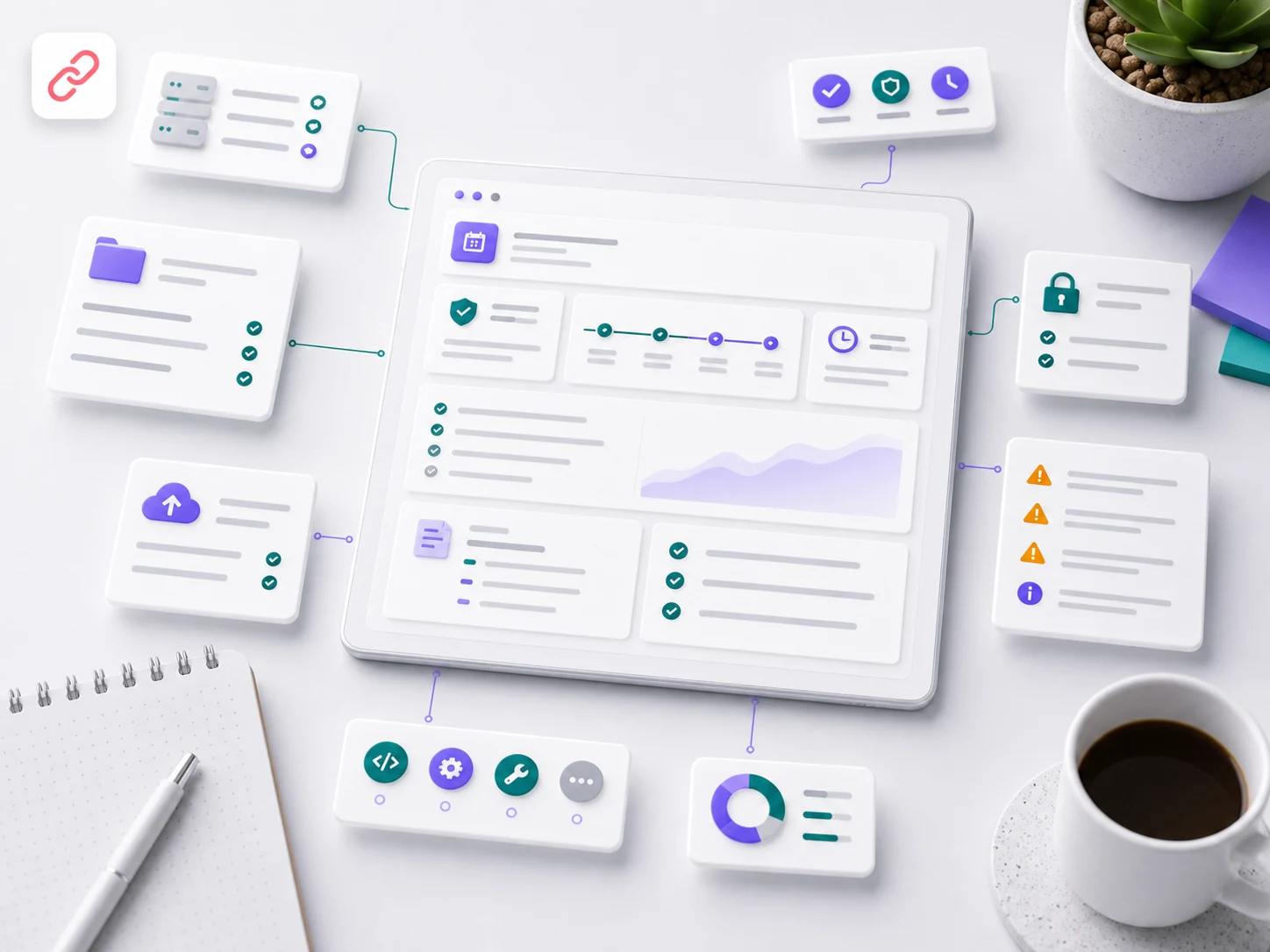 Website care plan output with maintenance checklist, monthly priorities, and plan notes