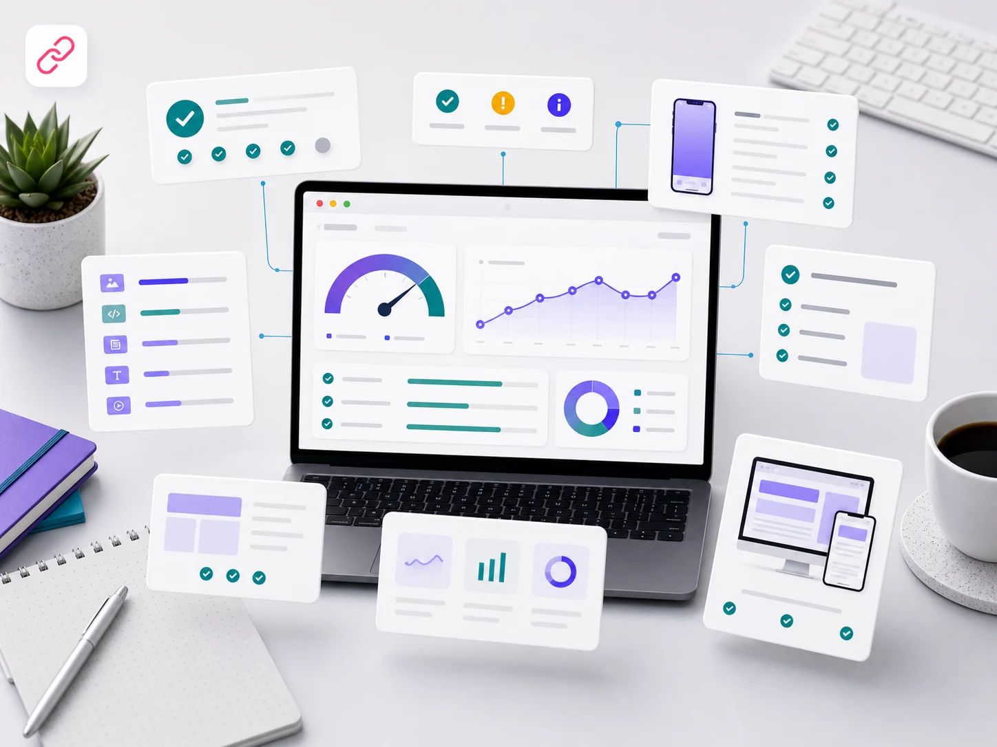 Website performance monitoring dashboard