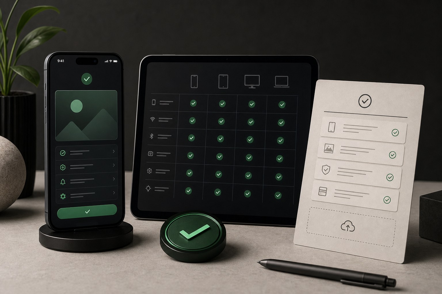 Finished mobile app, device QA matrix, and launch handoff checklist