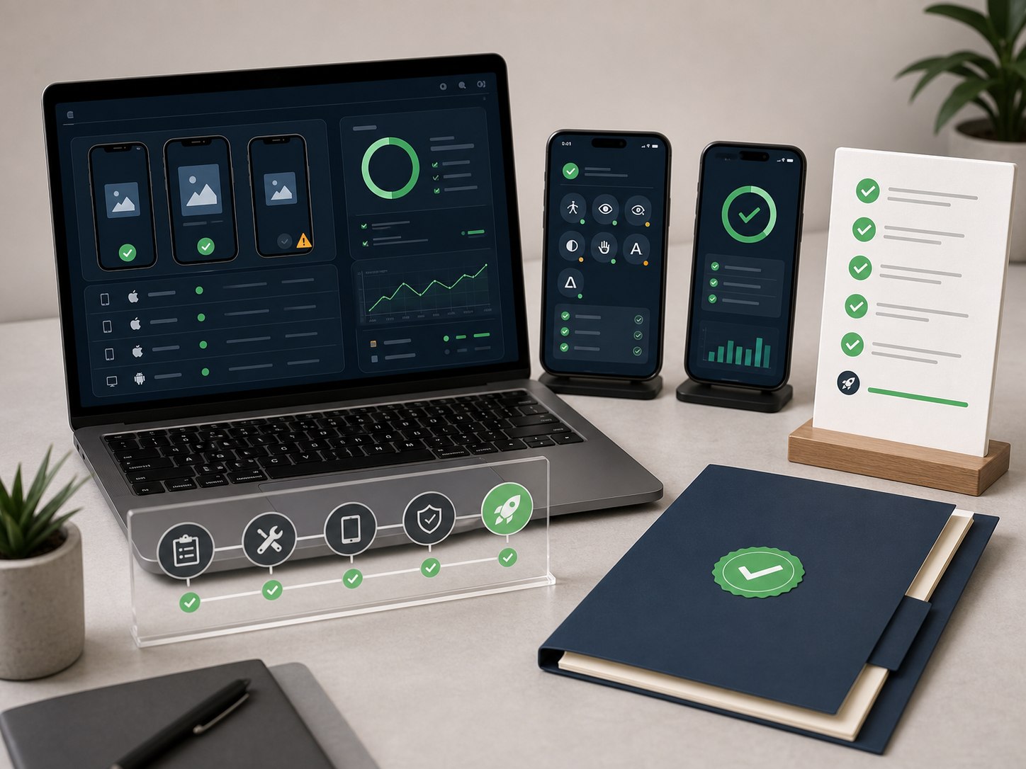 Mobile app QA, release notes, and accessibility next steps