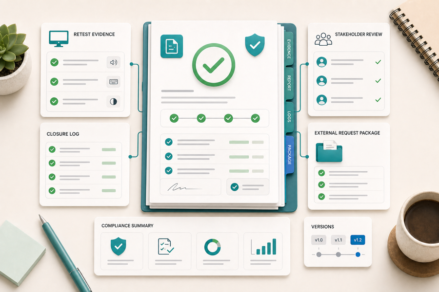 ACR and VPAT documentation workspace with conformance notes and evidence