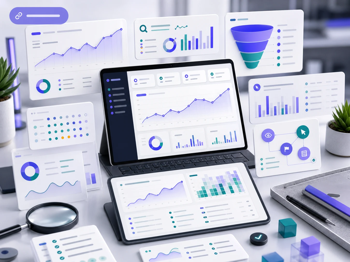 Analytics dashboard used to validate SEO outcomes