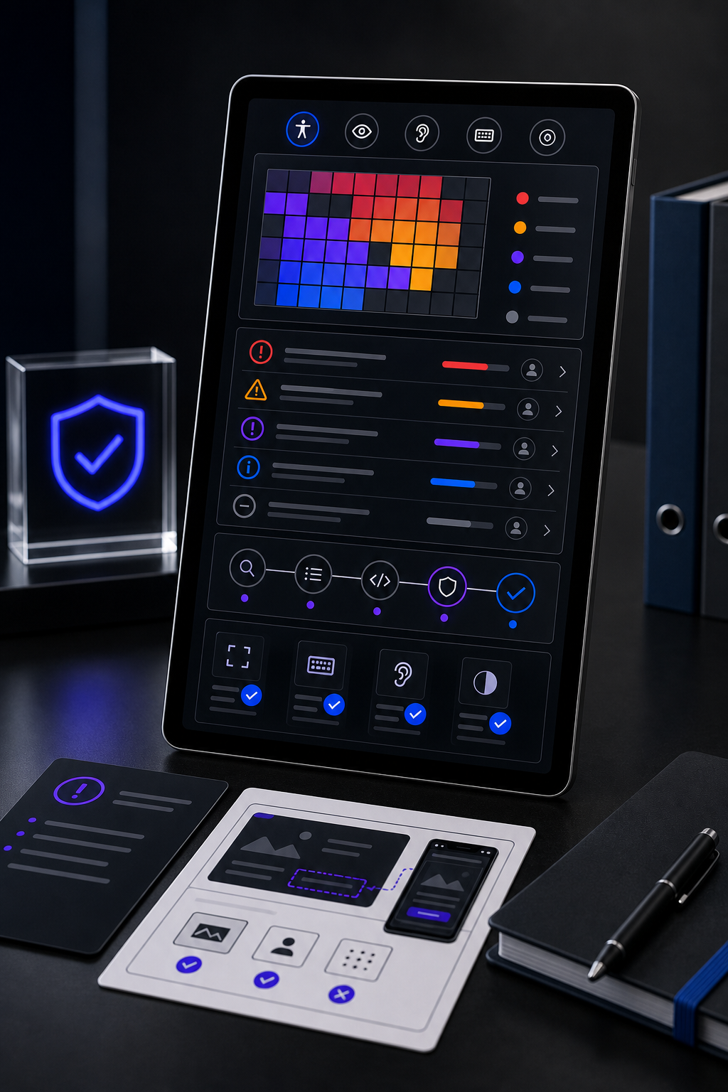 Accessibility risk and remediation priority dashboard