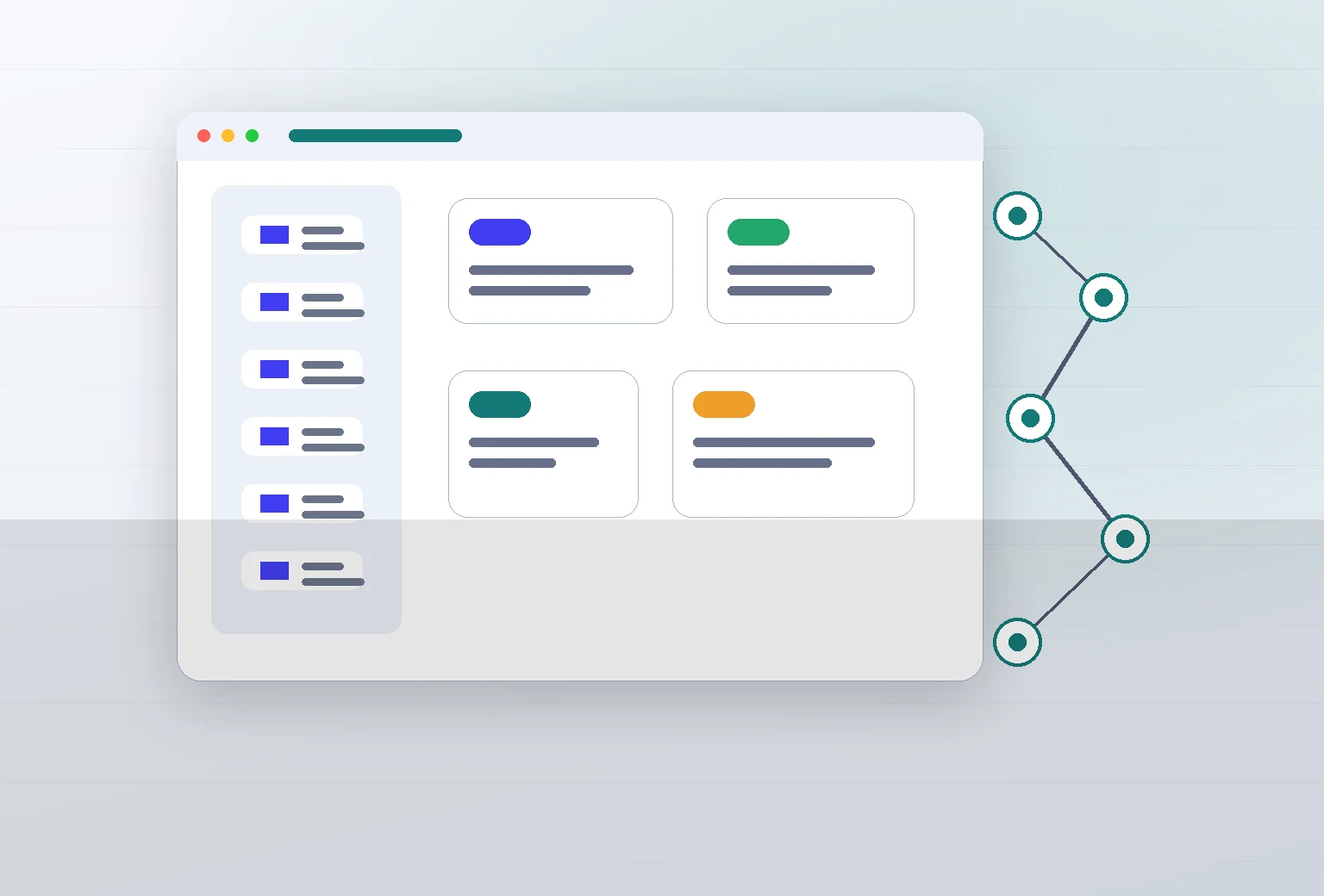 CMS editor, reusable content blocks, and publishing workflow mockup